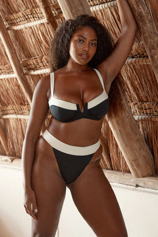 Barbados - Bikini Top Black/Ivory