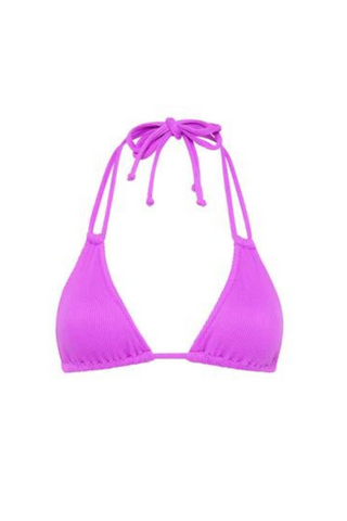 Monte Carlo - Violet Ribbed Bikini Top