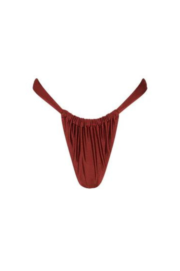 Bali Bling - Ruched Thong Bikini Bottom