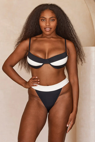 Barbados - Bikini Bottom Black/Ivory