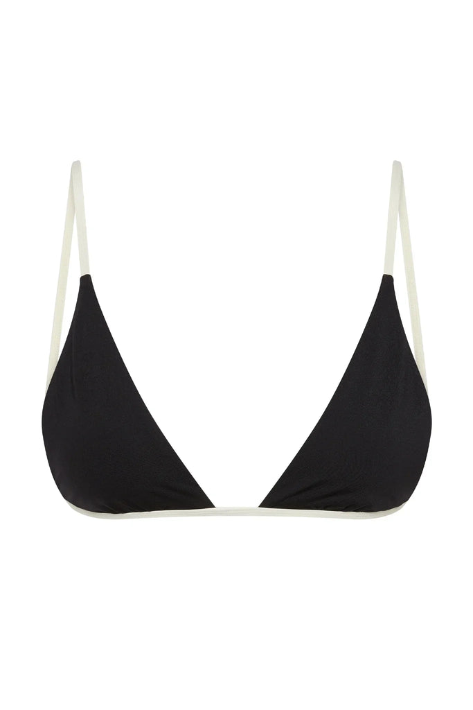 Monaco - Bikini Top Black/Ivory