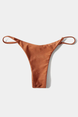 Isabella - Bikini Bottom Shiny Burnt Sienna