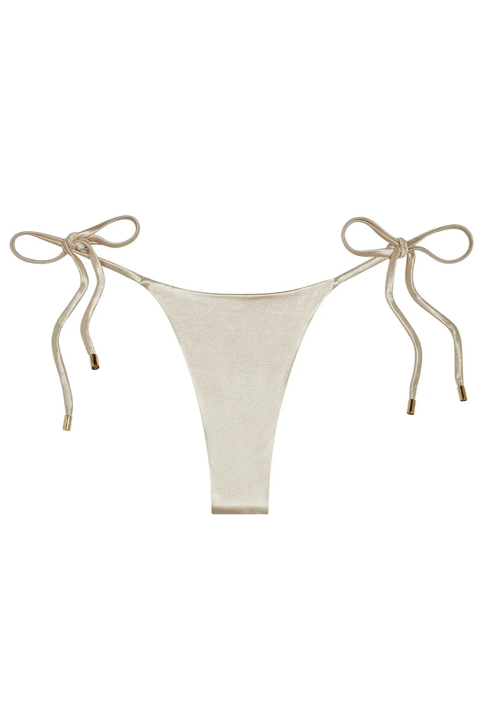 Parisian Chic - Bikini Bottom Champagne Shiny