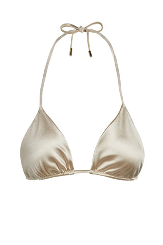 Parisian Chic - Bikini Top Champagne Shiny