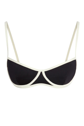 Matera - Bikini Top Black/Ivory